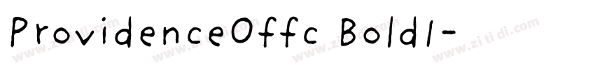 ProvidenceOffc BoldI字体转换